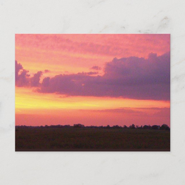 Sunset ... my own 2004 postcard (Front)
