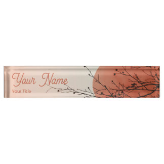 sunset  nameplate