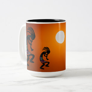 Sunset Native American Kokopelli Coffee Mug