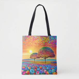 Sunset Nature's Kaleidoscope  Tote Bag