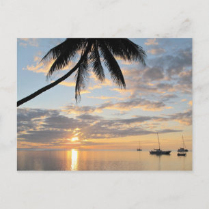 Sunset near Robinson Crusoe Island Postcard