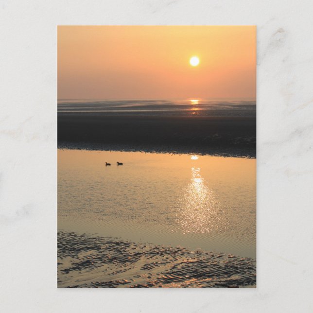 Sunset - New brighton Postcard (Front)