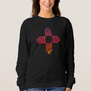 Sunset New Mexico State Flag Zia Sun Souvenir Sweatshirt
