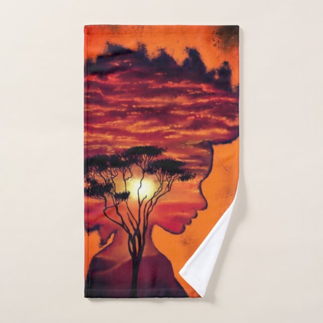 Sunset Night Desire Bath Towel Set - Fantasy (Hand Towel)