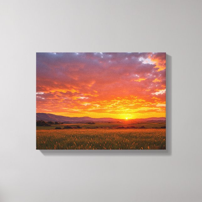 Sunset No. 2, Sunset Series Canvas Print (Front)