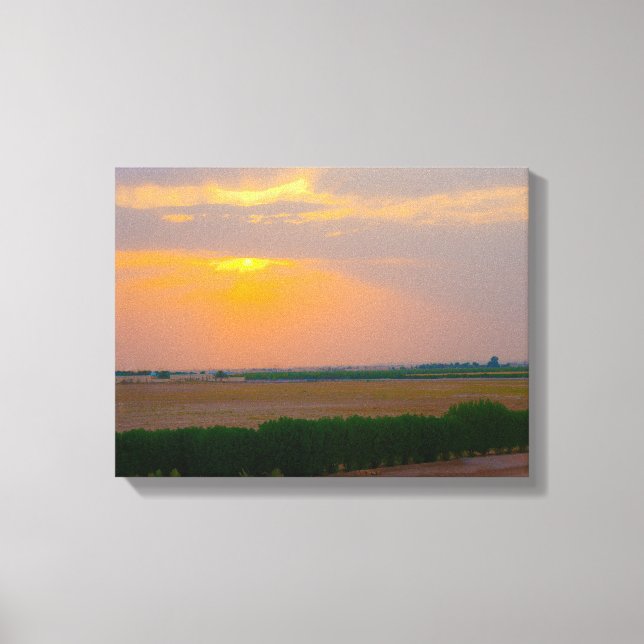 Sunset No. 3, Sunset Series Canvas Print (Front)