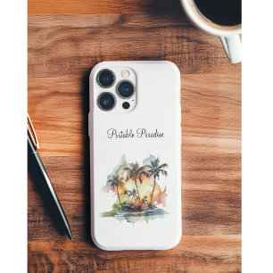 Sunset Oasis, custom iPhone 11 Pro Case