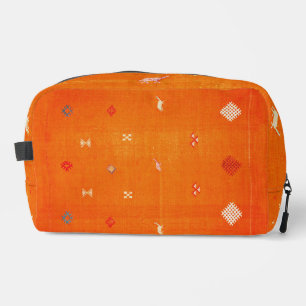 Sunset Oasis: Orange Heritage Boho Moroccan Dopp Kit