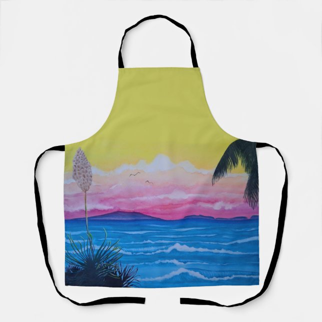 Sunset Ocean  Apron (Front)