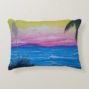Sunset Ocean Decorative Cushion