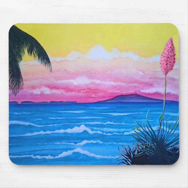 Sunset Ocean Mouse Mat (Front)