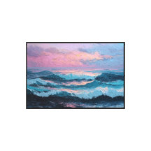 Sunset Ocean Seascape Painting – Abstract Wall Art