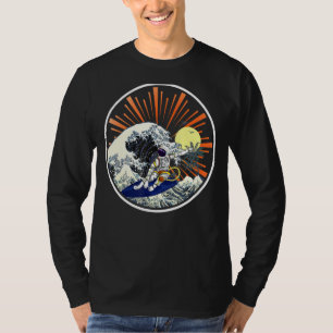 Sunset Ocean Surf Surfer Water Sport Waves Astrona T-Shirt