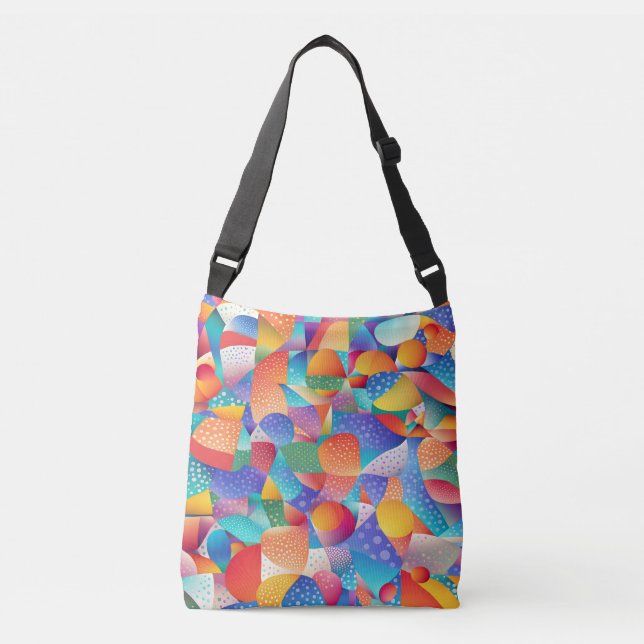 Sunset Ocean Waves Crossbody Bag (Front)