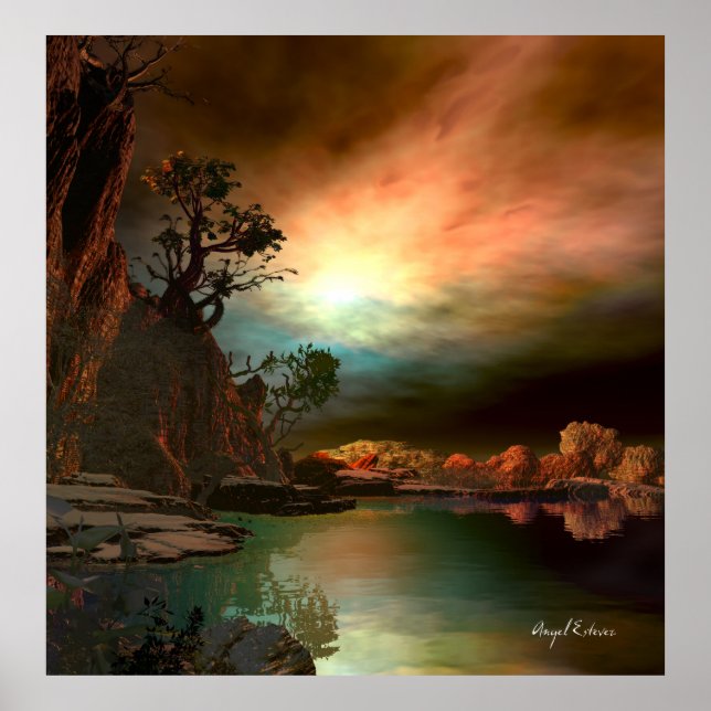 Sunset of colours poster (Front)