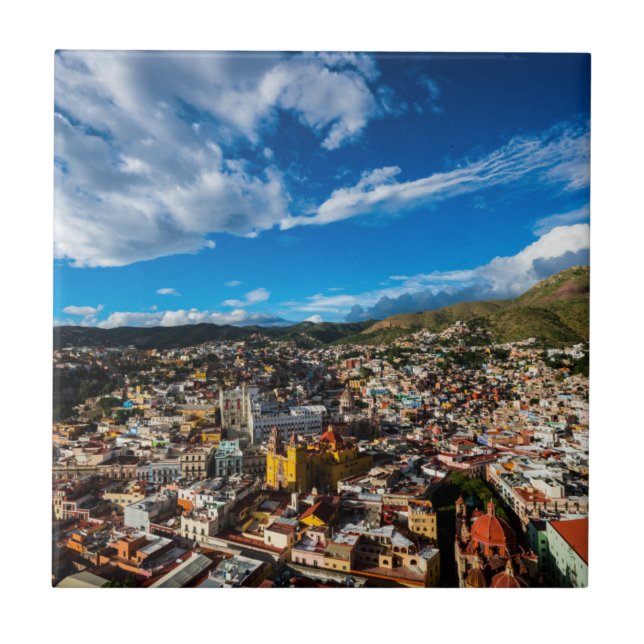 Sunset Of Guanajuato Tile (Front)