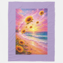 Sunset of Infinite Peace: Magical Sunflowers