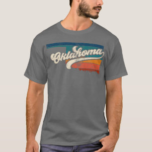 Sunset Oklahoma Home State Ok 70S 80S Style gift T-Shirt