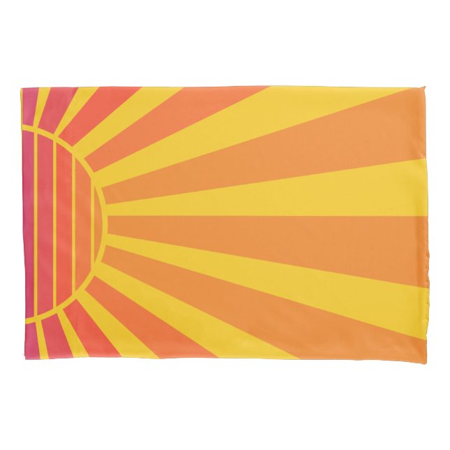 Sunset Ombre Decor for Kids, Teen, Home, Office Pillowcase (Front)