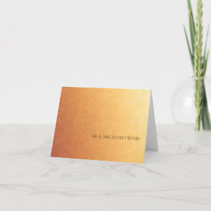 Sunset Ombre Gradient Simple Thank You Card