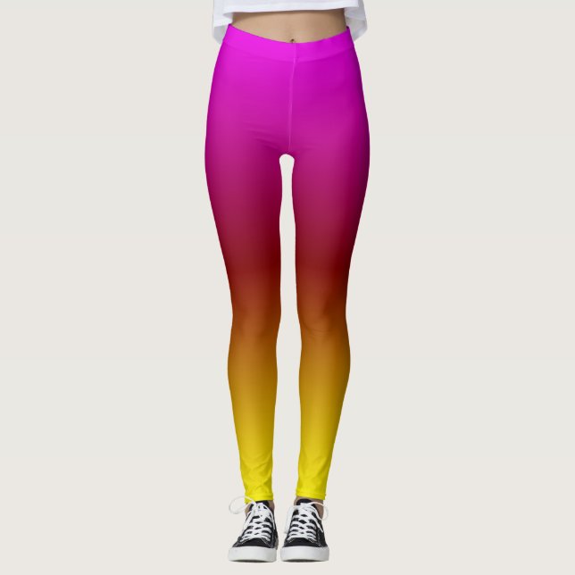 Sunset Ombre Leggings (Front)