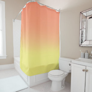 Sunset Ombre Orange & Yellow Shower Curtain