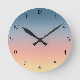 Sunset Ombre Wall Clock