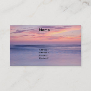 Sunset on a beach business card