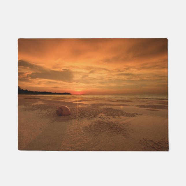 Sunset On A Thai Beach Doormat (Front)