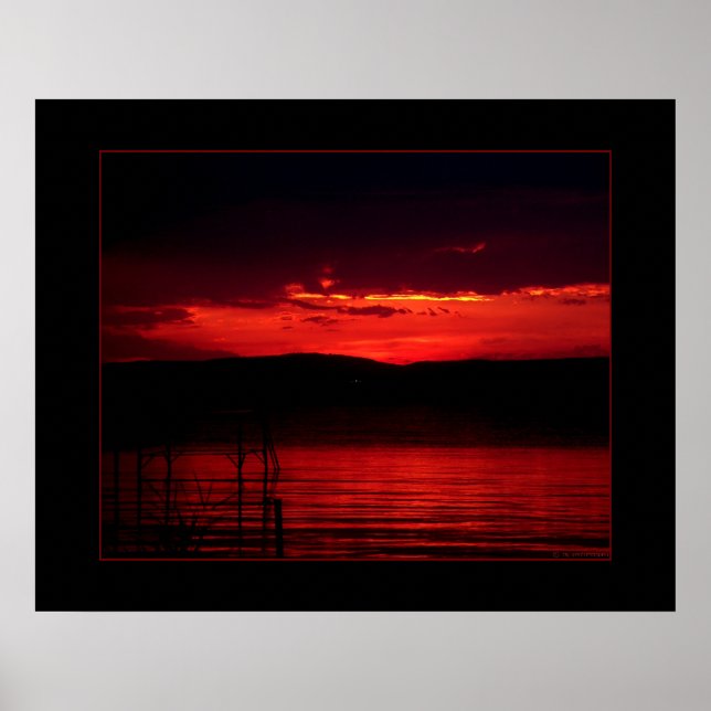 Sunset on Balaton Poster (Front)