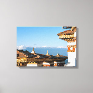 Sunset on Dochula Pass - Bhutan, Himalaya Canvas Print