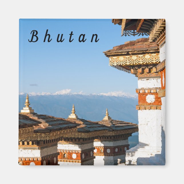 Sunset on Dochula Pass - Bhutan, Himalaya Magnet (Front)