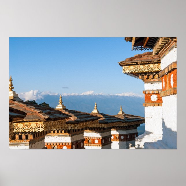 Sunset on Dochula Pass - Bhutan, Himalaya Poster (Front)