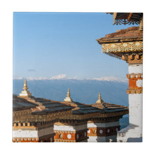 Sunset on Dochula Pass - Bhutan, Himalaya Tile