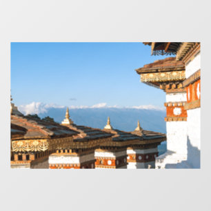 Sunset on Dochula Pass - Bhutan, Himalaya Window Cling