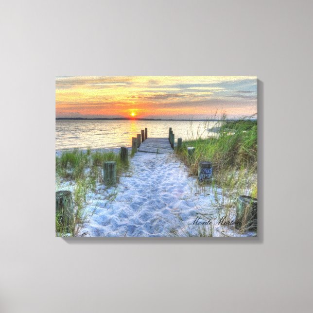 Sunset on Fenwick Island Canvas Print (Front)