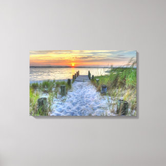 Sunset on Fenwick Island Canvas Print