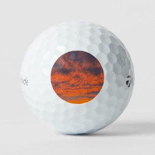 Sunset on Fire Golf Balls