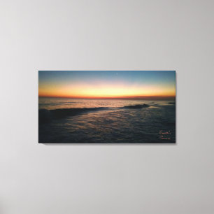 Sunset on Florida Beach Canvas Print