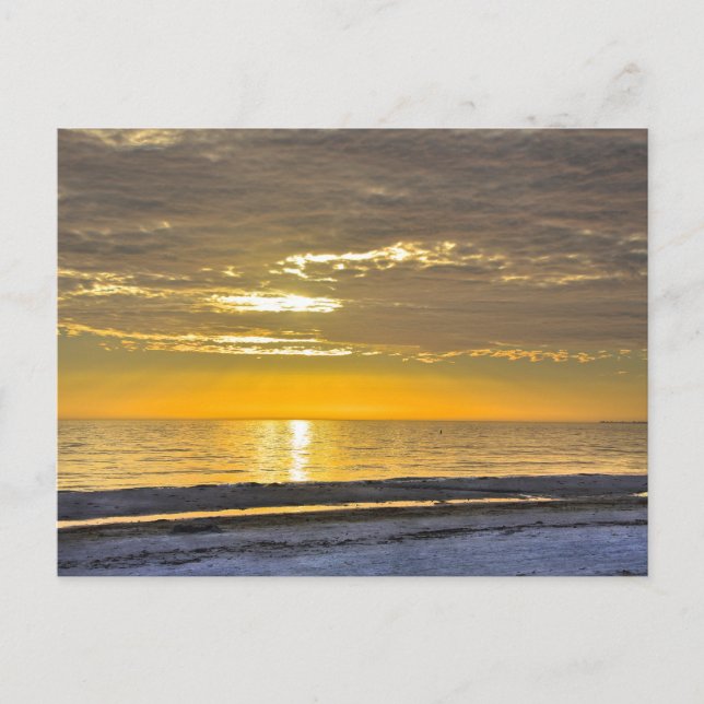 Sunset on Fort Myers Beach, Florida Postcard (Front)