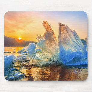 Sunset on Ice Mouse Mat