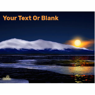 Sunset On Ice Standing Photo Sculpture