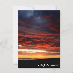 Sunset on Islay, Scotland card