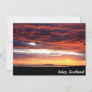 Sunset on Islay, Scotland card
