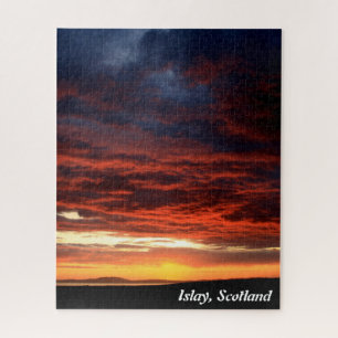 Sunset on Islay, Scotland Jigsaw Puzzle