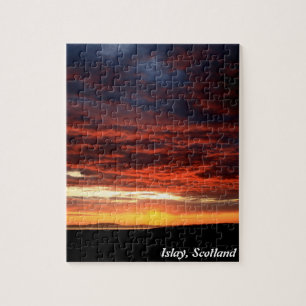 Sunset on Islay, Scotland Jigsaw Puzzle