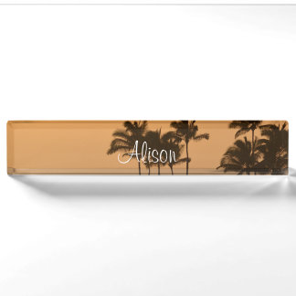 Sunset on Kauai Nameplate