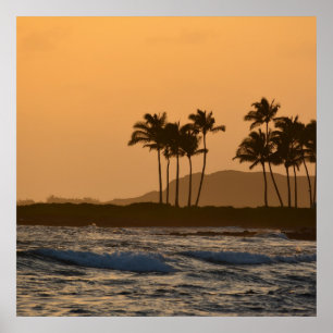 Sunset on Kauai Poster