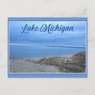 Sunset on Lake Michigan Postcard