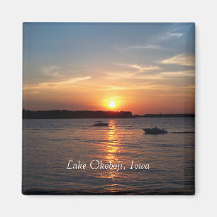 Sunset on Lake Okoboji, Iowa Magnet